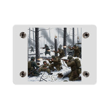 Load image into Gallery viewer, Acrylic Wall Art Panel - 101st Airborne Division fighting the German Army at the Battle of Bastogne
