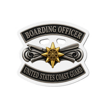 Load image into Gallery viewer, Die-Cut Magnet - USCG - Boarding Officer w txt - 3D - Enhanced
