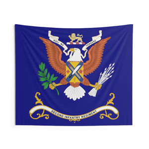 Indoor Wall Tapestries - 2nd Infantry Regiment - NOLI ME TANGERE - Regimental Colors Tapestry