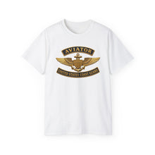 Load image into Gallery viewer, Unisex Ultra Cotton Tee - USCG - Aviator Badge w txt - 3D - Enhanced
