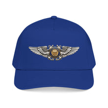 Load image into Gallery viewer, Mid Profile Baseball Cap - USCG - Aviator Badge - Auxiliary wo txt - 3D - Enhanced
