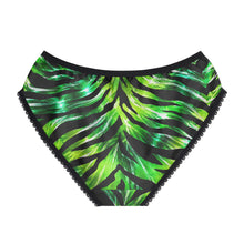 Load image into Gallery viewer, Women's Briefs (AOP) - Glossy tropical zebra print design
