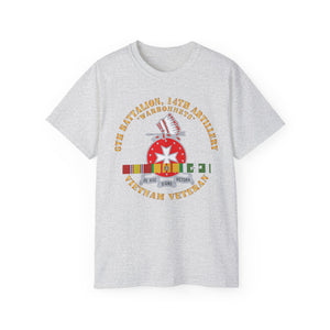 Unisex Ultra Cotton Tee - 6th Battalion, 14th Artillery Regiment - DUI - Warbonnets - VN SVC BAR - Top X 300