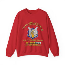 Load image into Gallery viewer, Crewneck Sweatshirt - Army - 7th Squadron - 17th Cavalry - 4th ID - Vietnam Vet w SVC Ribbon - 3D X 300
