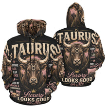 Load image into Gallery viewer, Taurus - Luxury looks good on me Men's All Over Print Hoodie (USA Size)
