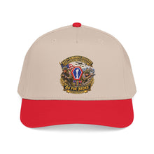 Load image into Gallery viewer, Mid Profile Baseball Cap - Army - 442nd Airborne Infantry Regimental Combat Team - 3D - Enhanced with EUR WWII SVC
