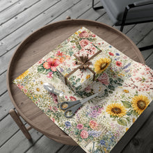 Load image into Gallery viewer, Gift Wrap Paper — Vintage floral garden with pastel blooms
