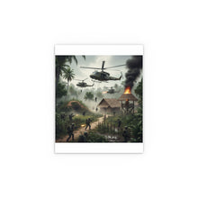 Load image into Gallery viewer, Indoor and Outdoor Silk Posters - Vietnam Village Helicopter Assault
