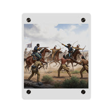 Load image into Gallery viewer, Acrylic Wall Art Panel - 9th Cavalry Regiment fighting Native Americans during the Indian Wars
