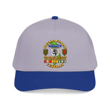 Load image into Gallery viewer, Mid Profile Baseball Cap - Vietnam Veteran Combat - 2nd Bn, 28th Infantry - 1st ID - with VN SVC - 3D - Transparent
