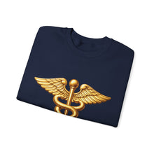 Load image into Gallery viewer, Crewneck Sweatshirt - Army Medical Corps Branch Insignia - 3D - Enhanced
