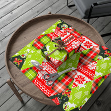 Load image into Gallery viewer, Gift Wrap Papers - Christmas and new year patchwork seamless
