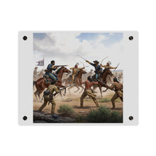 Load image into Gallery viewer, Acrylic Wall Art Panel - 9th Cavalry Regiment fighting Native Americans during the Indian Wars
