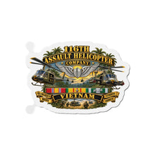 Load image into Gallery viewer, Die-Cut Magnet - Army - 116th Assault Helicopter Co w  Aviator Badge w VN SVC - HORNETS - 3D - Enhanced
