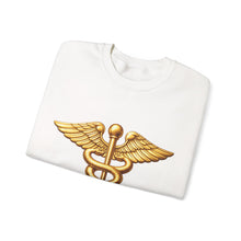 Load image into Gallery viewer, Crewneck Sweatshirt - Army Medical Corps Branch Insignia - 3D - Enhanced
