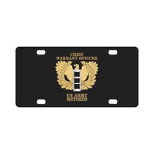 Load image into Gallery viewer, Emblem - Warrant Officer - CW3 - Retired X 300 Classic License Plate
