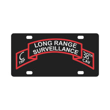 Load image into Gallery viewer, SSI - C Trp, 38th Cavalry (Long Range Surveillance )Scroll X 300 Classic License Plate
