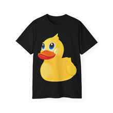 Load image into Gallery viewer, Unisex Ultra Cotton Tee - Yellow Rubber Duck - Oblique Left Front X 300
