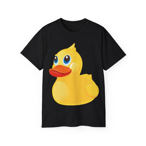 Unisex Ultra Cotton Tee - Yellow Rubber Duck - Oblique Left Front X 300