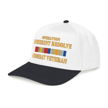 Load image into Gallery viewer, Mid Profile Baseball Cap - Opn Inherent Resolve (OIR) SVC Bar - Combat Veteran - DTF
