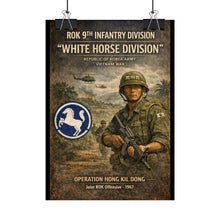 Load image into Gallery viewer, Posters - Korea  - 9th Division - White Horse Division - Korea in Vietnam
