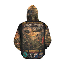 Load image into Gallery viewer, 170th Assault Helicopter Company - Bikinis &amp; Buccaneers Into the Fire- Vietnam Air Warriors Men's All Over Print Hoodie (USA Size)

