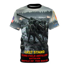 Load image into Gallery viewer, AOP - 333rd Artillery Bn WWII - Last Stand - Defense of Bastogne - Cut &amp; Sew Tee
