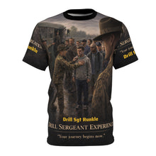 Load image into Gallery viewer, Drill Sergeant All-Over Print Tee — "Turning Civilians into Soldiers" Basic Training - Drill Sgt Runkle
