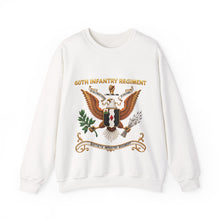 Load image into Gallery viewer, Crewneck Sweatshirt - 60th Infantry Regiment COA with Eagle with Text - 3D - Enhanced X 300
