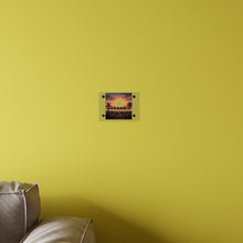 Load image into Gallery viewer, Acrylic Wall Art Panel - 10th Cavalry on Patrol in the sunset w 10th Cav Guidon
