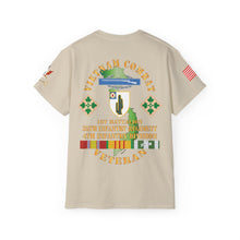 Load image into Gallery viewer, Unisex Ultra Cotton Tee - Vietnam Combat Infantry Veteran, 1st Battalion, 35th Infantry Regiment with CIB - Vietnam Service RIbbons
