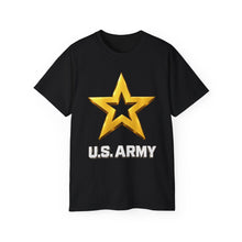 Load image into Gallery viewer, Unisex Ultra Cotton Tee - Army Star W Us Army w White Star - 3D - Enhanced
