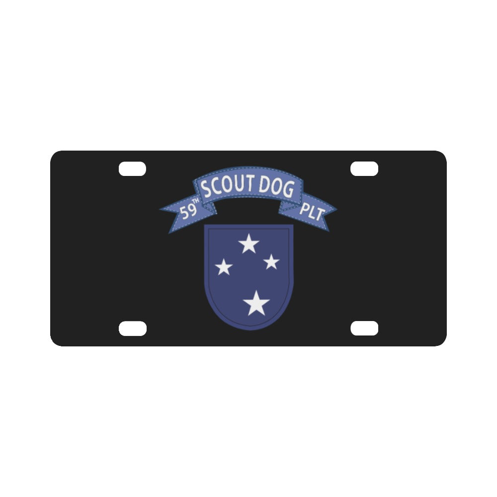 Army - 59th Infantry Scout Dog Platoon - Blue Tab w 23rd Infantry Div ...