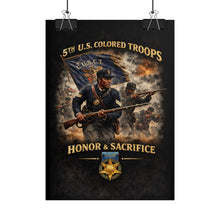 Load image into Gallery viewer, Posters - Honoring the 5th USCT, 1864 - Right

