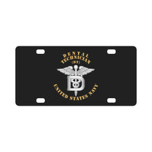 Load image into Gallery viewer, Navy - Rate - Dental Technician X 300 Classic License Plate
