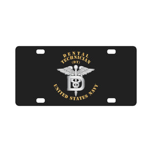 Navy - Rate - Dental Technician X 300 Classic License Plate