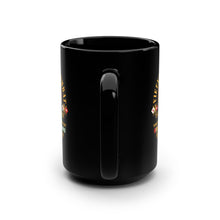 Load image into Gallery viewer, Black Mug 15oz - Vietnam Veteran - 1st Signal Brigade - Combat Communicator &quot;First to Communicate&quot; with Vietnam Service Ribbons - Spec
