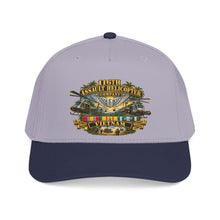 Load image into Gallery viewer, Mid Profile Baseball Cap - Army - 116th Assault Helicopter Co w  Aviator Badge w VN SVC - HORNETS - 3D - Enhanced
