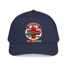 Load image into Gallery viewer, Mid Profile Baseball Cap - Army - 57th Medical Co - Original Dustoff - Vietnam w VN SVC - 3D - Enhanced
