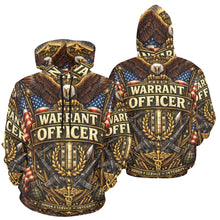 Load image into Gallery viewer, AOP Hoodie - Warrant Officer - Emblem Men's All Over Print Hoodie (USA Size)
