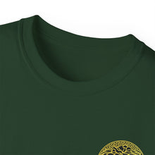 Load image into Gallery viewer, Unisex Ultra Cotton Tee - Versace logo with Medusa emblem
