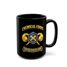 Load image into Gallery viewer, Black Mug  (15oz) - Army - Chemical Corps - 3D - Enhanced
