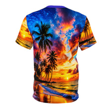 Load image into Gallery viewer, Tropical Sunset Palm Reflection Tee
