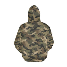 Load image into Gallery viewer, AOP Hoodie - Modern Olive Tech Camo Men's All Over Print Hoodie (USA Size)
