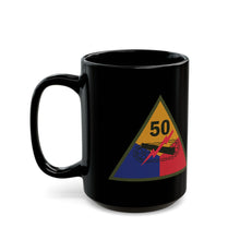 Load image into Gallery viewer, Black Mug  (15oz) - SSI - 50th Armored Division X 300
