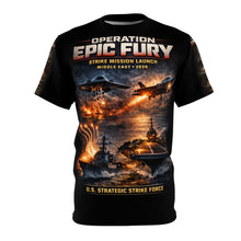 Load image into Gallery viewer, Operation EPIC FURY Tribute Tee — US Strike Against Iran Strategic Strike Campaign
