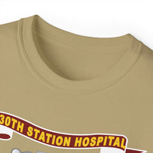 Load image into Gallery viewer, Unisex Ultra Cotton Tee - Army - 130th Station Hospital - Ribbon - DUI X 300
