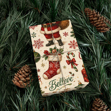 Load image into Gallery viewer, Gift Wrap Paper — Vintage Santa Christmas Wrapping Paper Pattern
