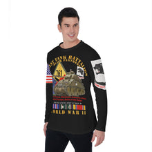 Load image into Gallery viewer, All-Over Print Long Sleeve T-Shirt - 761st Tank Battalion - WWII - Black Panthers
