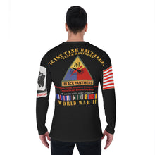Load image into Gallery viewer, All-Over Print Long Sleeve T-Shirt - 761st Tank Battalion - WWII - Black Panthers
